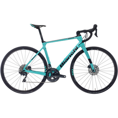 Bicicleta de carrera BIANCHI INFINITO XE DISC Shimano Ultegra R8000 34/50 Verde 2021 0